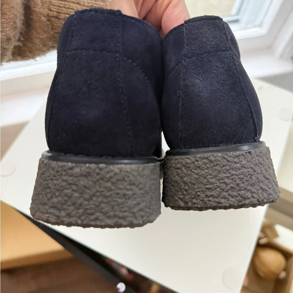 Hush Puppies Kids Black Suede leather lace up Booties Bridgeport 2 uniform